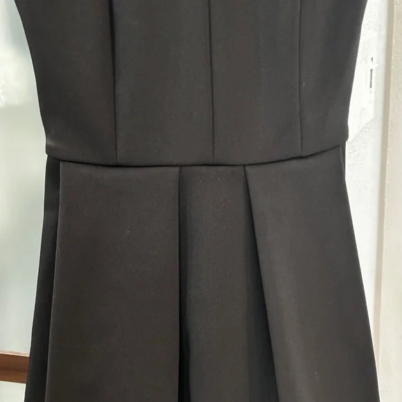 Madewell Fit & Flare Scuba Dress - Black Size 0 - Picture 5 of 11